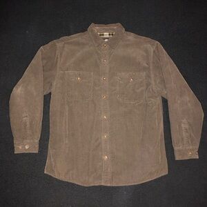 Levi’s Corduroy Fleece Lined Button Up Long Sleeve Shirt Jacket. Size Large.